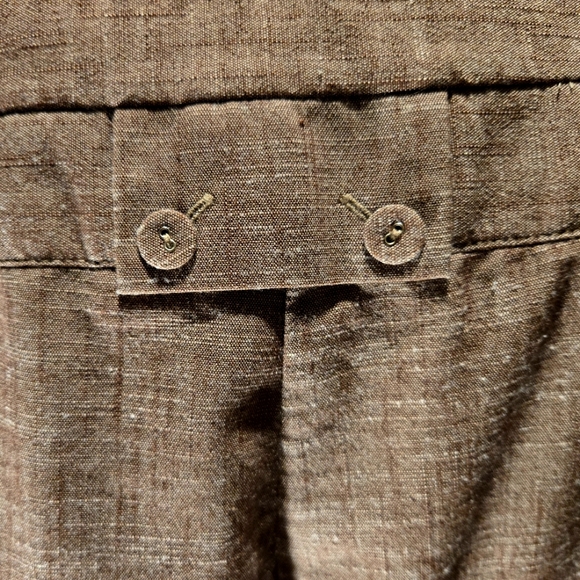 Elegant Autumn Brown Wide Leg Cropped Trousers - Picture 7 of 12